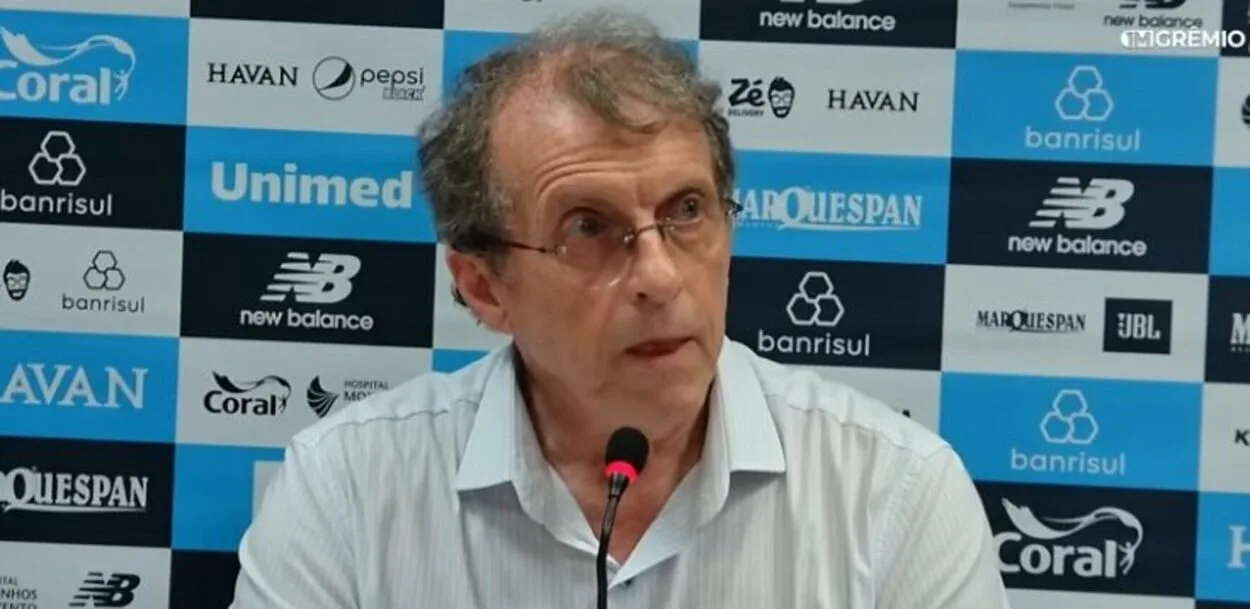Presidente do Grêmio evita prometer títulos e novas contratações aos torcedores Odorico Roman do Grêmio