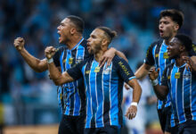 RS - FUTEBOL/COPA DO BRASIL 2026 /GREMIO X CONFIANCA - ESPORTES - Lance da partida entre Gremio e Confiança disputada na noite desta terca-feira, na Arena do Gremio, em valida pela Copa do Brasil 2026. FOTO: LUCAS UEBEL/GREMIO FBPA