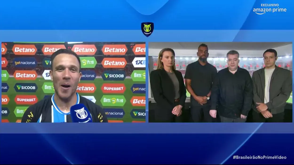 A reação de Arthur ao saber que Maicon estava na transmissão do Gre-Nal Grêmio de Arthur