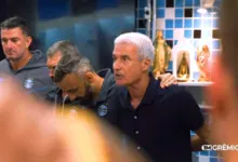 Luís Castro na vitória do Grêmio