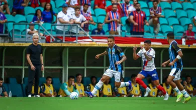 Luís Castro explica escalação do Grêmio sem Amuzu e Gabriel Mec contra o Bahia Grêmio hoje