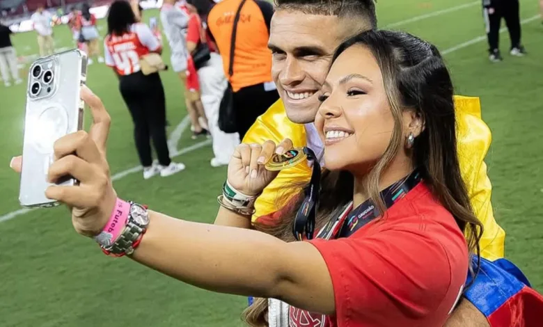 Anita Caicedo com Borré