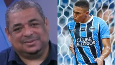 Carlos Vinícius e Vampeta no Grêmio