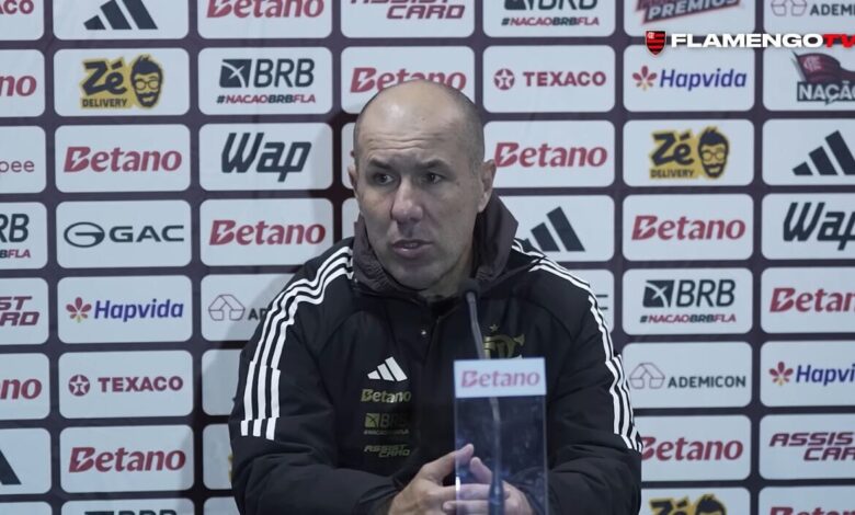 Leonardo Jardim, treinador do Flamengo em coletiva após vencer o Grêmio por 1x0