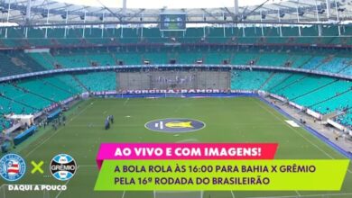 Assista ao vivo e com imagens o jogo entre Bahia x Grêmio pelo Brasileirão Bahia x Grêmio