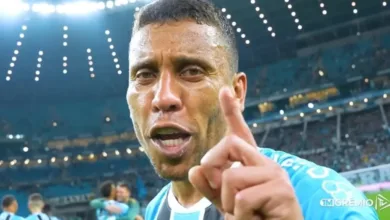 O comentário de Marcos Rocha para Caio Paulista depois da vitória do Grêmio Marcos Rocha do Grêmio