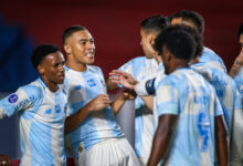 RS - ESPORTES/COPA SUL-AMERICANA - Lance da partida Deportivo Riestra x Grêmio, no Pedro Bidegain na data de 05/05/2026, válida pela Copa Sul-Americana 2026. FOTO: LUCAS UEBEL/GRÊMIO FBPA
