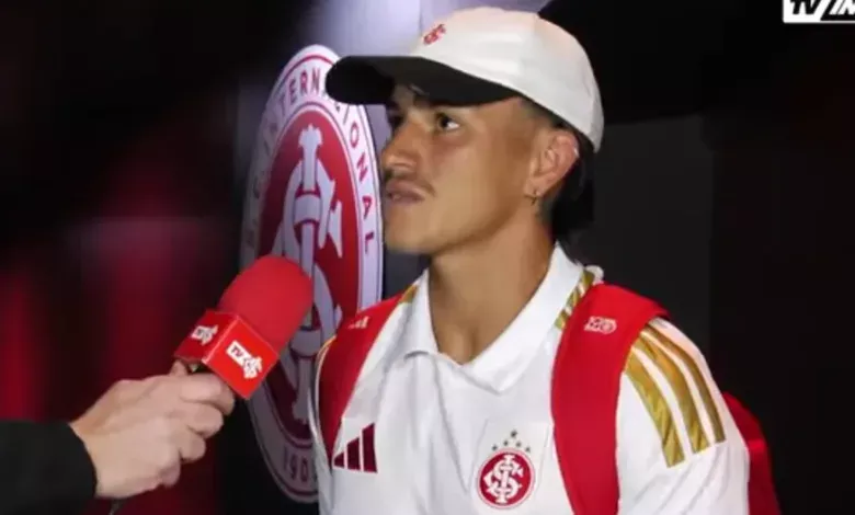 Bernabei em entrevista para a TV Inter