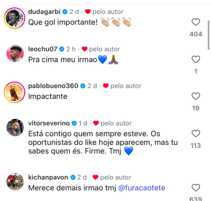 Auxiliar do Grêmio dá moral para Tetê na web e alfineta "oportunistas do like"
