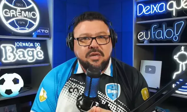 Alex Bagé, jornalista e torcedor do Grêmio.