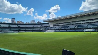 Novo gramado do Couto Pereira. (Foto: Marina Rodrigues/Coritiba)