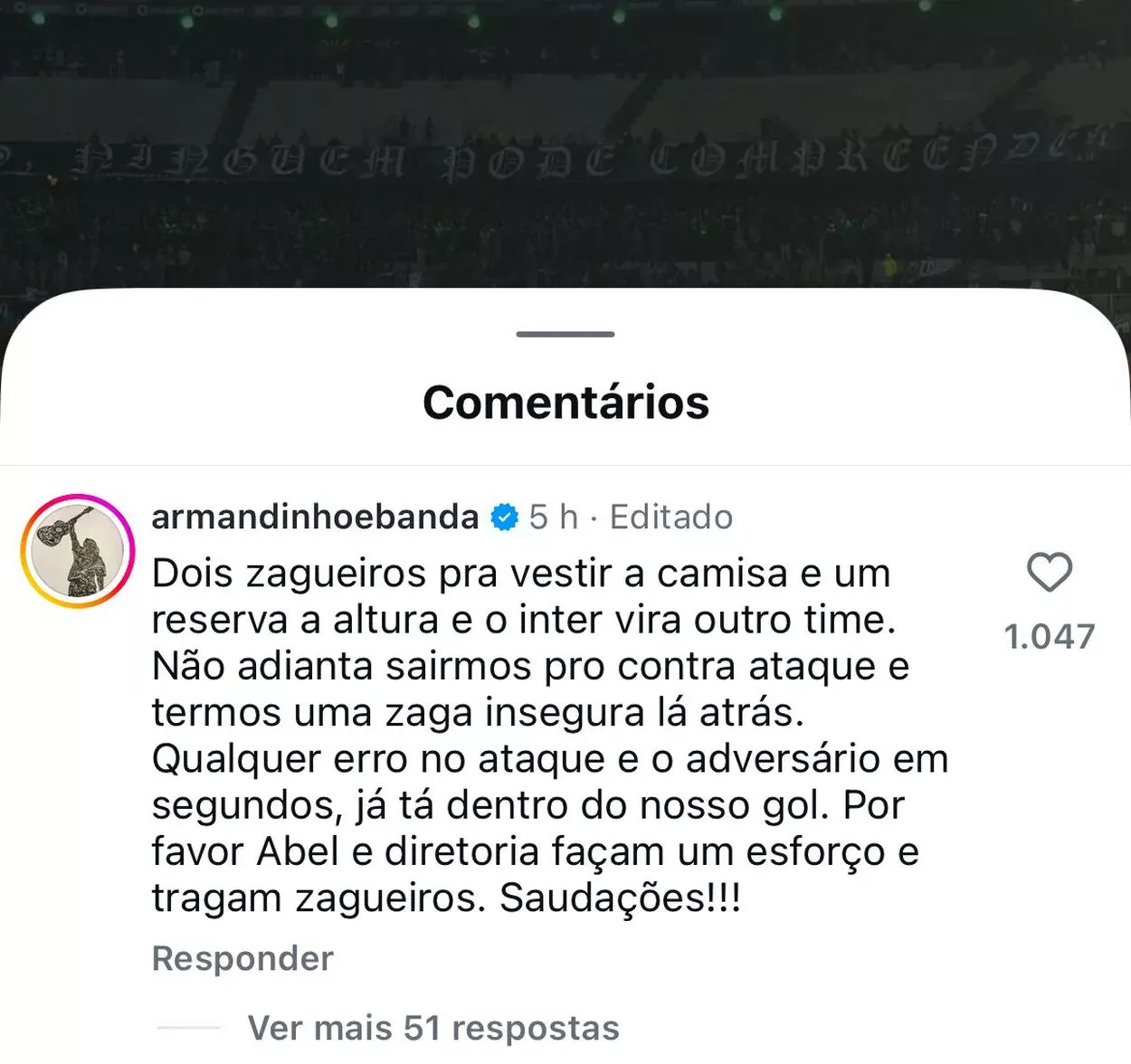 Armandinho é Inter