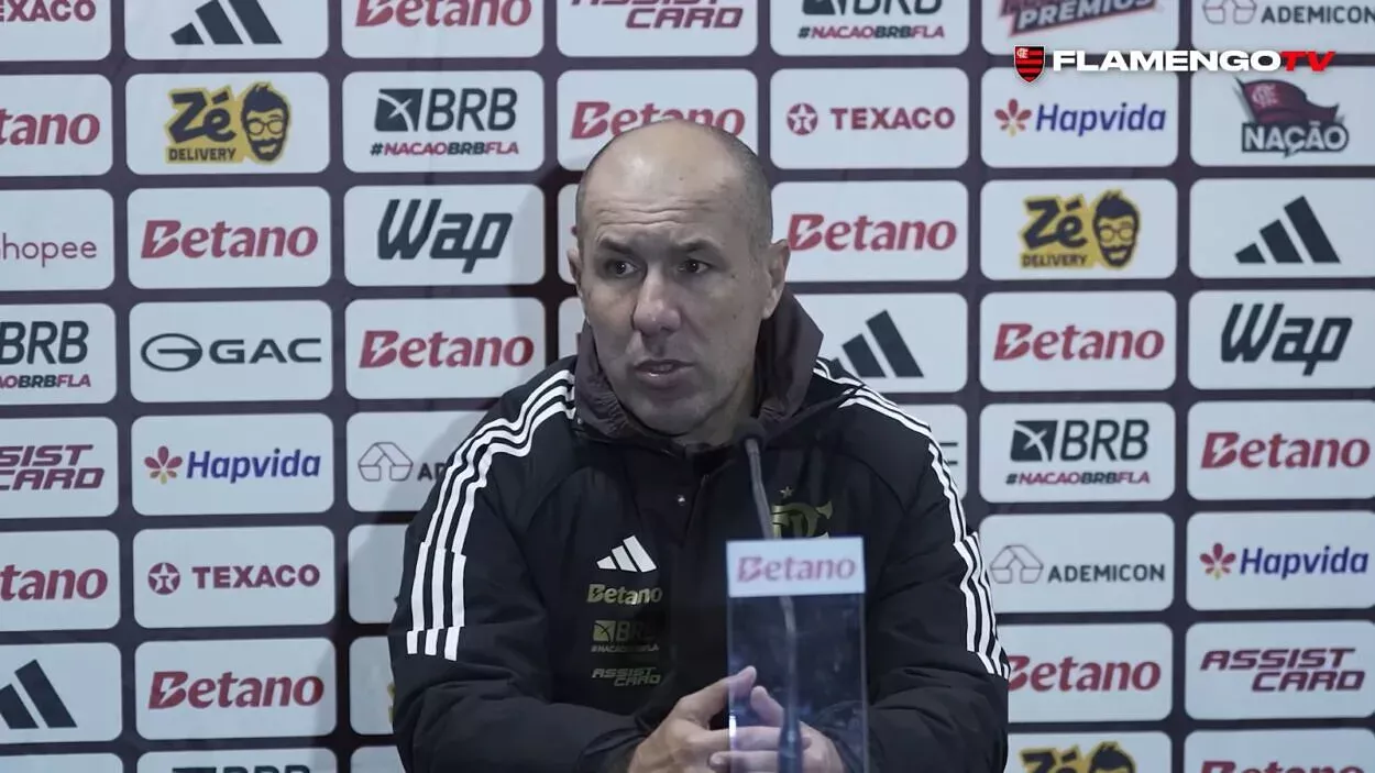 Leonardo Jardim, treinador do Flamengo em coletiva após vencer o Grêmio por 1x0