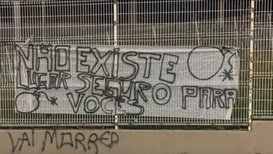Clima pesado na fonte nova antes de Bahia x Grêmio