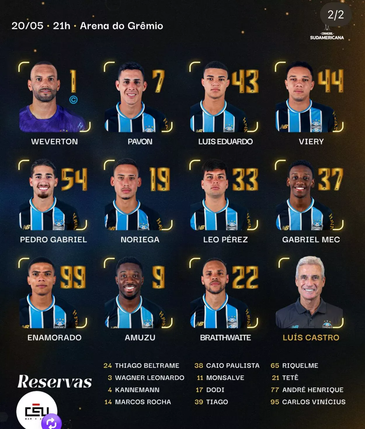 Grêmio surpreende e escala Braithwaite em decisão contra o Palestino; onde assistir ao vivo Grêmio x Palestino - Sul Americana 2026