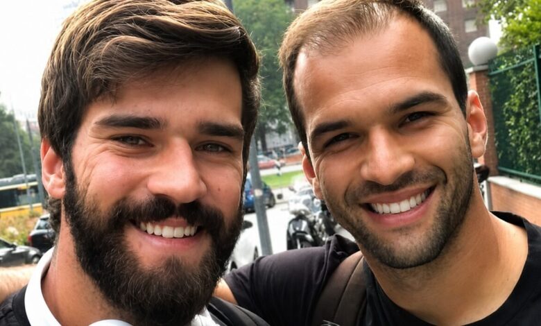 Alisson e Muriel Becker, ex-goleiros do Inter