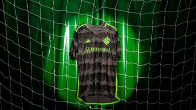 Camiseta do Inter - 3º uniforme usado contra o Coritiba em 2023 na derrota por 4x3 para o Coxa