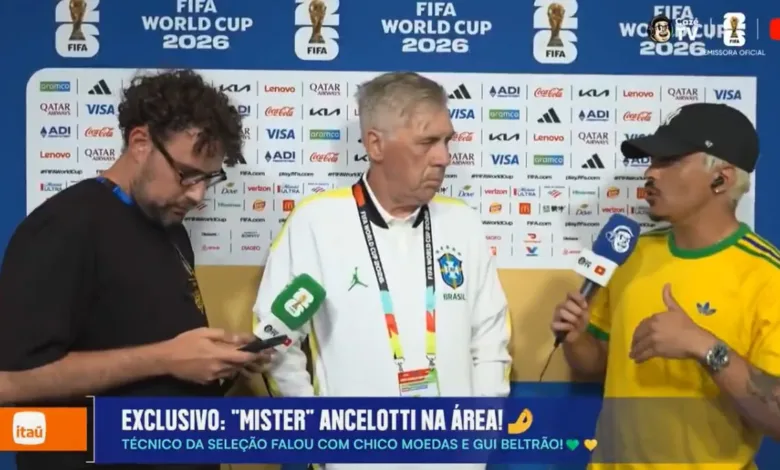 Ancelotti com Moedas