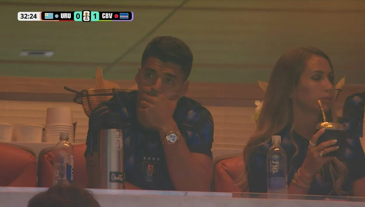 Suárez não conseguiu ver o Uruguai vencer