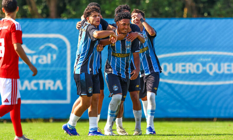 Grêmio vence o Inter por 2x1 e sai em vantagem na final do Gauchão Sub-17; veja os gols Grêmio hoje