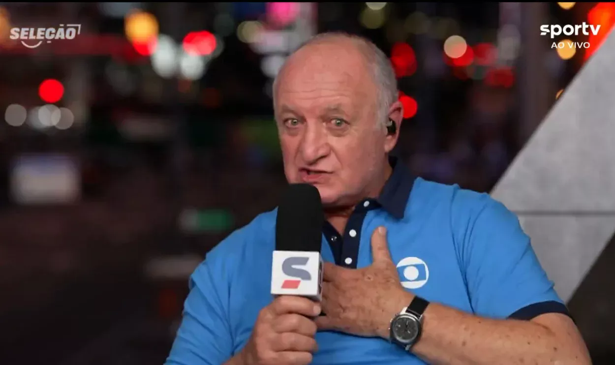 No SporTV, Felipão pede mais chances aos técnicos brasileiros: "Cobramos demais" IMG_9099