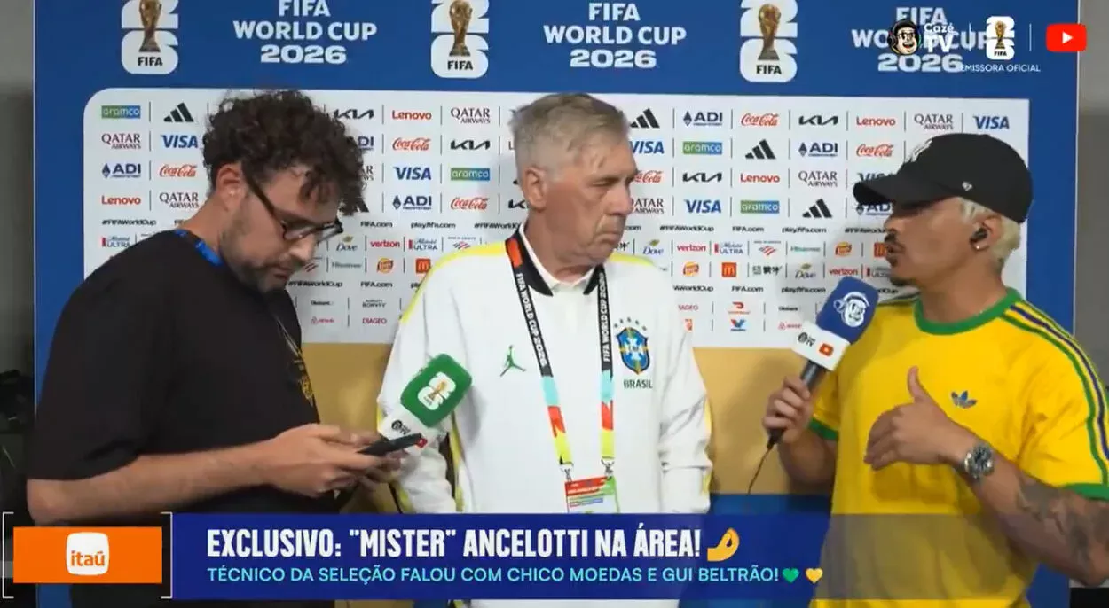 Ancelotti com Moedas