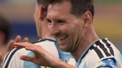 Atacante do Grêmio vira comentarista e se encanta com Messi: "Fora desse mundo" Leonel Messi, pela seleção da Argentina