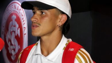 Bernabei em entrevista para a TV Inter