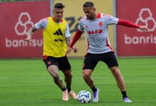 Richard e Thiago Maia, jogadores do Inter