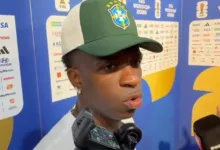 Vini Jr explica por que não bateu o pênalti antes da queda do Brasil para a Noruega Vini Jr no pênalti