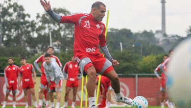 Gabriel Mercado treina para Inter x Flamengo