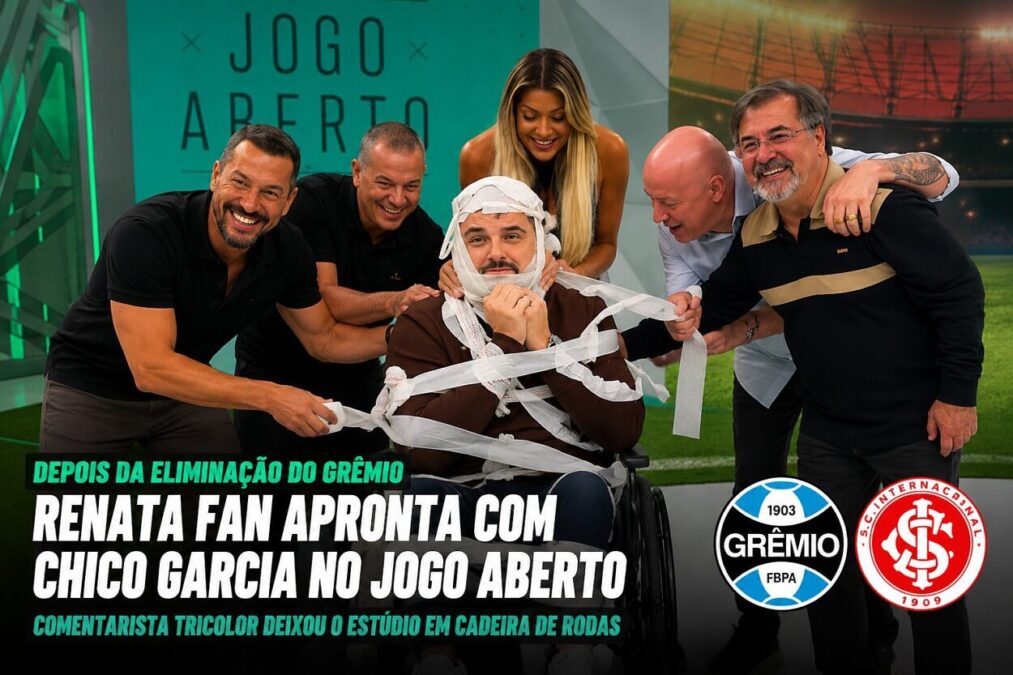 Zona Mista - Notícias, mercado da bola e bastidores do futebol Chico Garcia sai de estúdio de cadeira de rodas