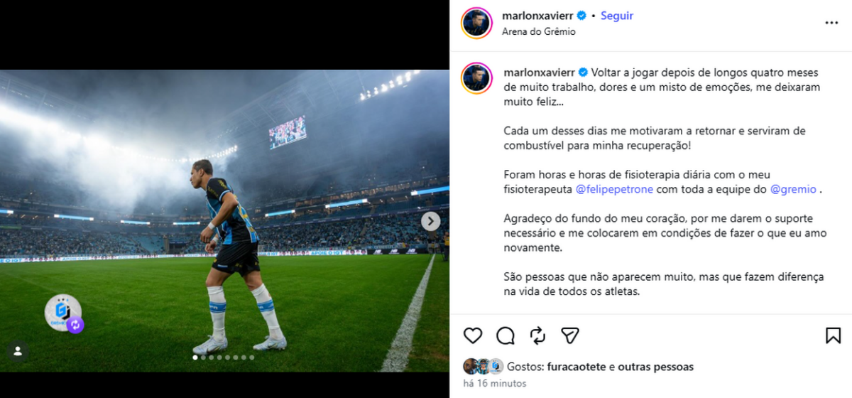 Marlon pelo Grêmio