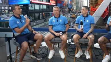 Ao lado de D'Alessandro, Rizek declara torcida para a Argentina: "Sou sul-americano" Rizek e D'Alessandro