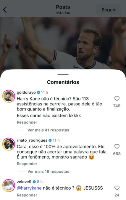Zé Love fica pasmo com comentário de Müller sobre Harry Kane: "Jesus..."