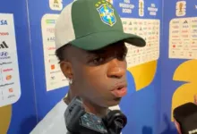 Vini Jr explica por que não bateu o pênalti antes da queda do Brasil para a Noruega Vini Jr no pênalti