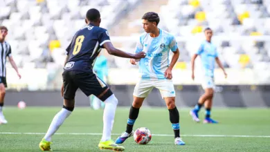 Base do Grêmio repete profissional, leva 3x0 do Atlético-MG e chega a seis derrotas RS - ESPORTES/U17: BRASILEIRÃO - Lance da partida Atlético-MG x Grêmio, no Arena MRV na data de 18/08/2026, válida pelo Brasileirão Sub-17. FOTO: ANGELO PIERETTI/GRÊMIO FBPA