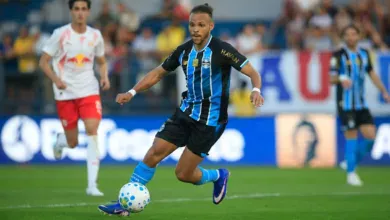 RS - ESPORTES/BRASILEIRÃO 2026 - Lance da partida RB Bragantino x Grêmio, no Estádio Cícero de Souza Marques na data de 23/08/2026, válida pelo Brasileirão 2026. FOTO: Fernando Roberto/GRÊMIO FBPA