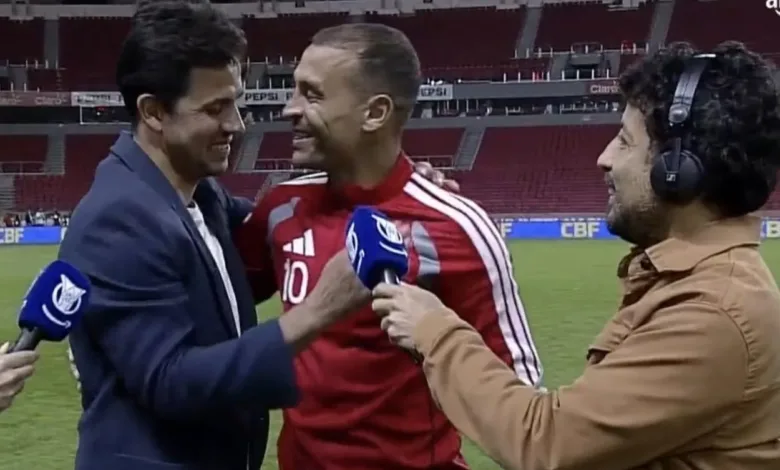 Após papo com Alan Patrick, Nilmar mostra emoção ao falar do Inter: "Morei no Beira-Rio" Nilmar ex-Inter