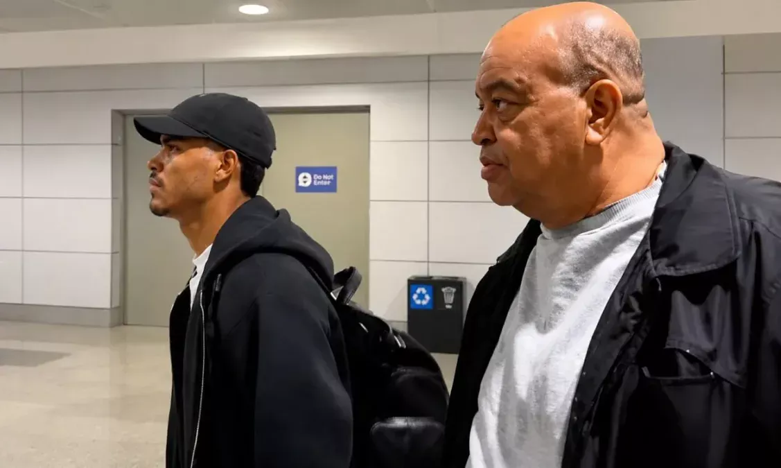 Danilo Barbosa com Fernandão do Grêmio