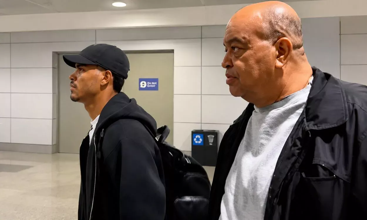 Danilo Barbosa com Fernandão do Grêmio