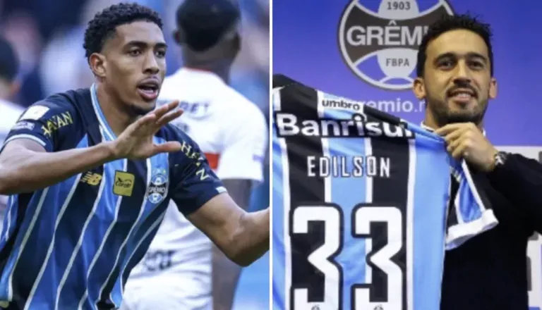 Edilson e Wallace no Grêmio