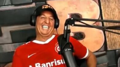 Benja paga aposta após queda do Corinthians e faz programa com a camisa do Inter Inter Benja