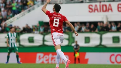 Inter divulga bastidores da vitória com destaque para Bruno Henrique: "Fundamental vencer" Bruno Henrique no Inter