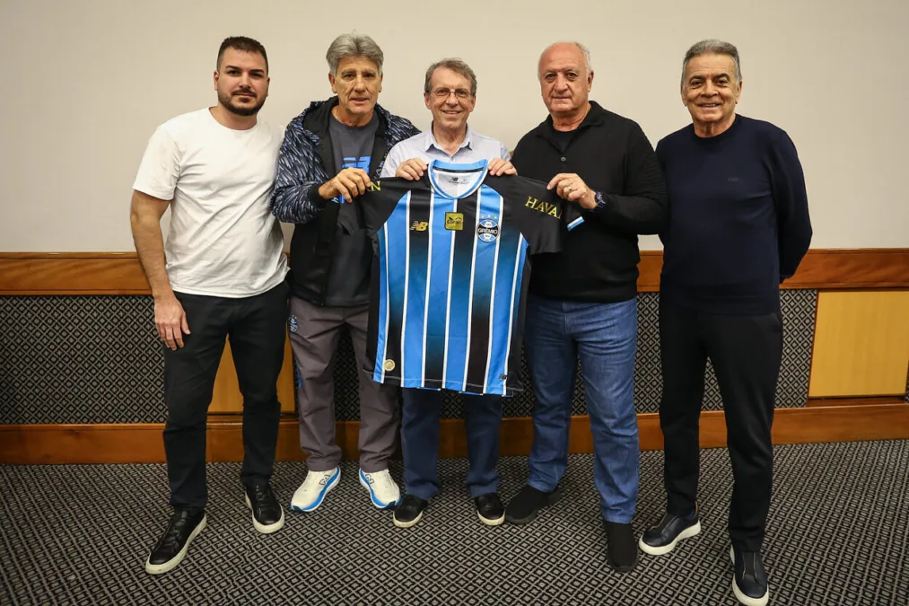 Paulo Pelaipe, Luiz Felipe Scolari, Renato Portaluppi, Odorico Roman Jr