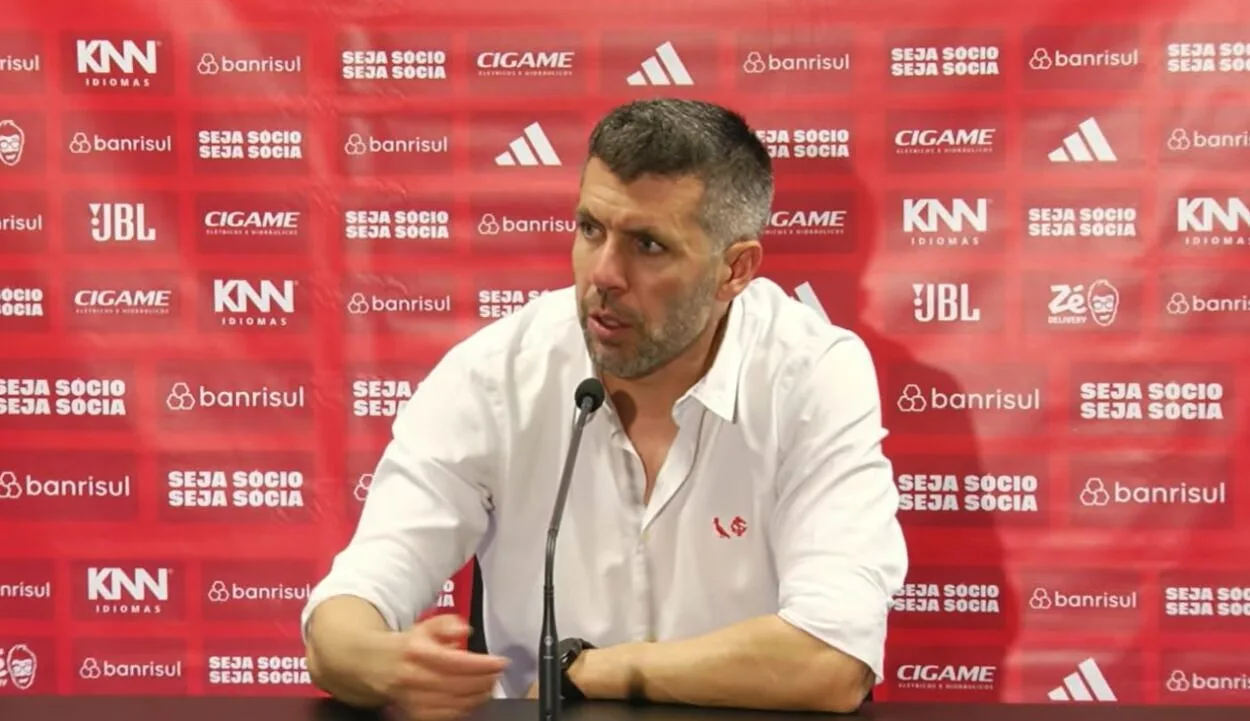 Paulo Pezzolano, treinador do Inter - Foto: YouTube/Inter TV