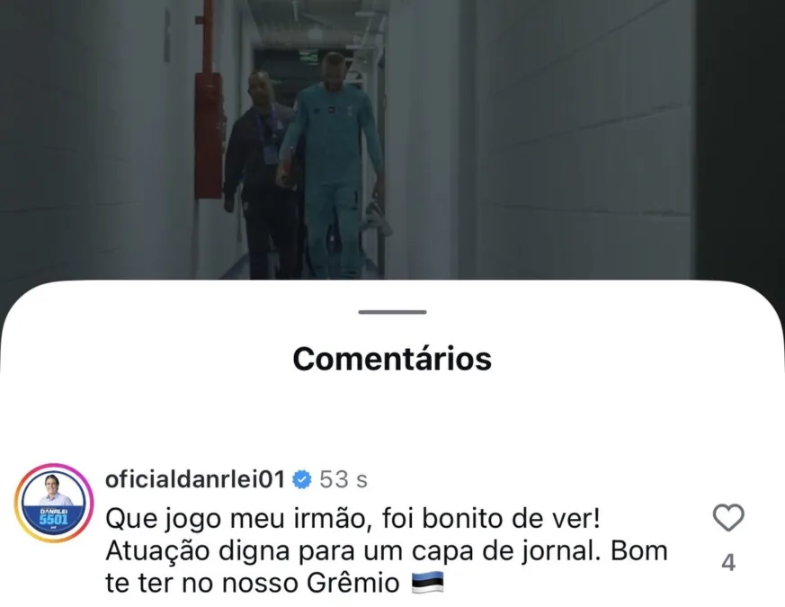 O comentário de Danrlei sobre a atuação de Weverton pelo Grêmio: "Capa de jornal"