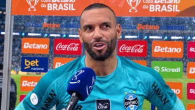 Spray de pimenta: Weverton faz forte desabafo e vive situação após vitória do Grêmio Weveton, goleiro do Grêmio (Foto: Reprodução/Amazon Prime Vídeo