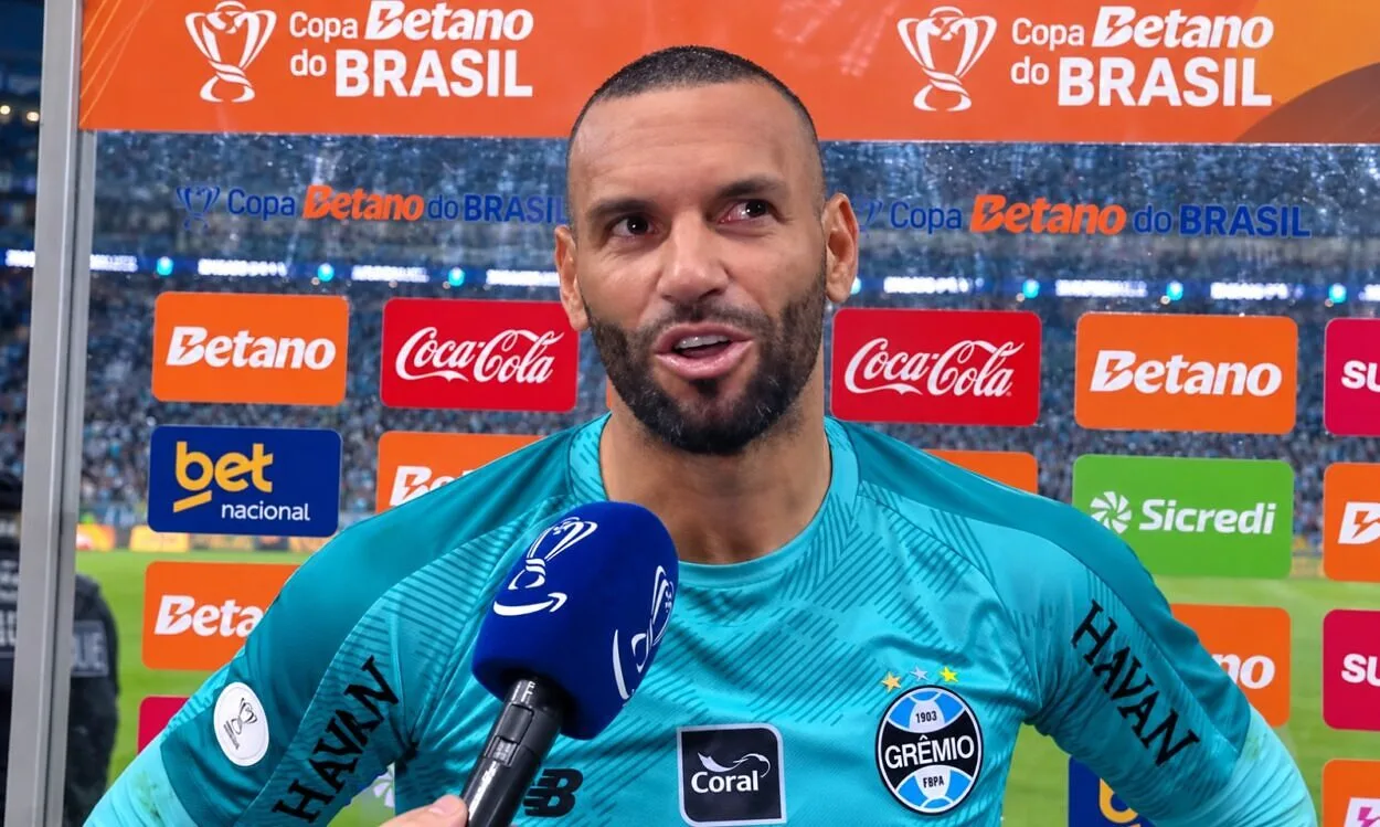 Weveton, goleiro do Grêmio (Foto: Reprodução/Amazon Prime Vídeo