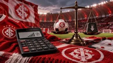 Inter segue no Z4 após derrota; veja a conta para tentar evitar o rebaixamento Balança do Inter - Calculadora na mão